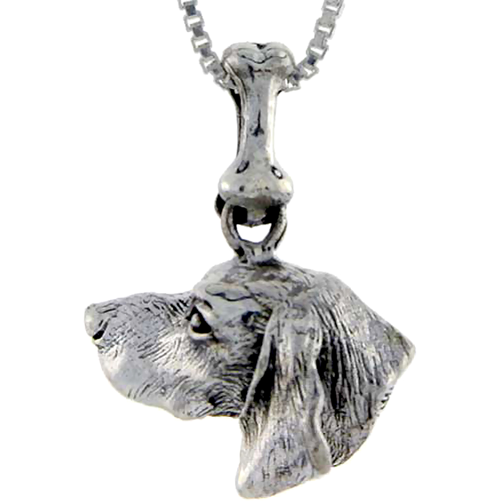 Sterling Silver Pointer Dog Pendant �