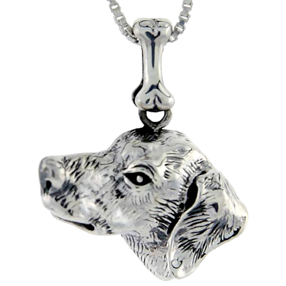 Sterling Silver Dalmatian Dog Pendant �