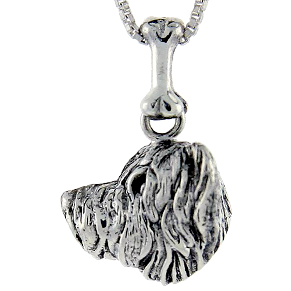 Sterling Silver Dandie Dinmont Terrier Dog Pendant �