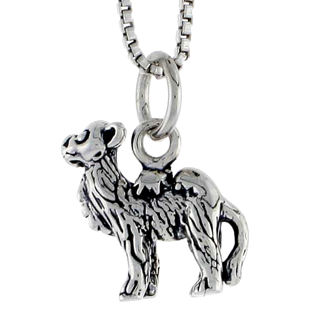 Sterling Silver Camel Charm, 1/2 inch tall