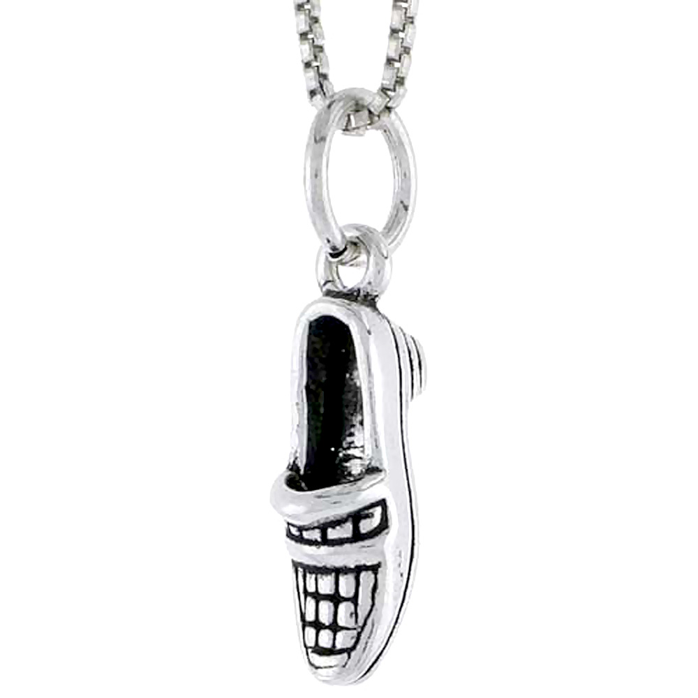 Sterling Silver Shoe Charm, 5/8 inch tall