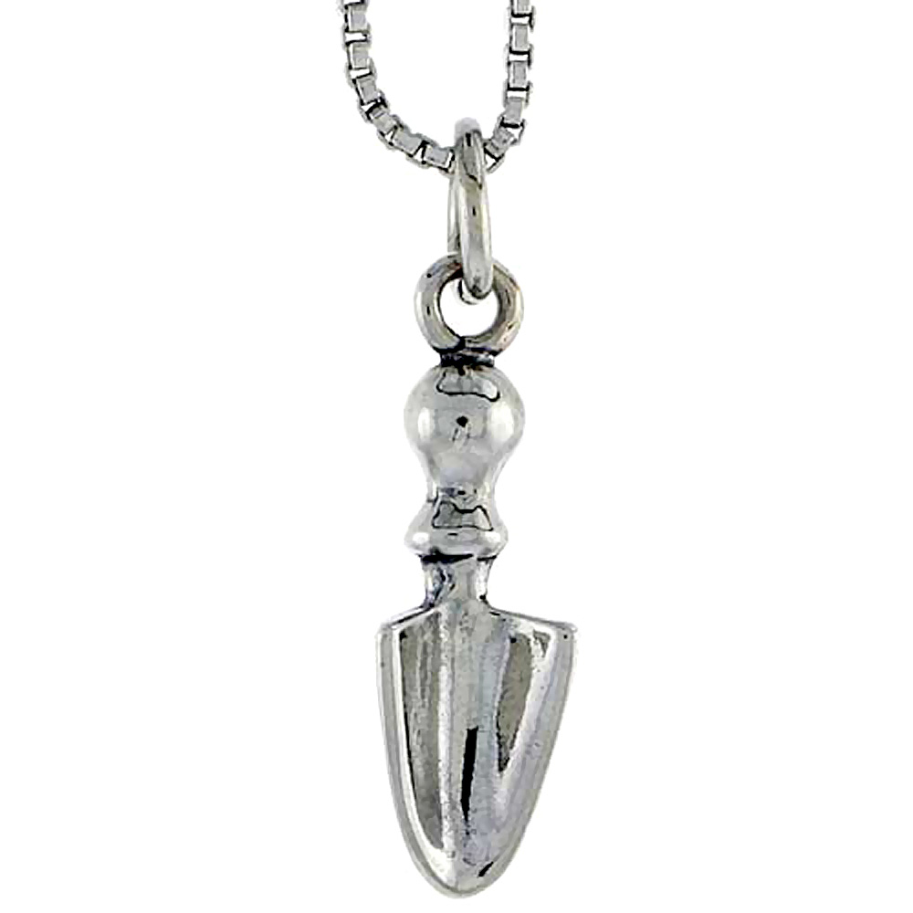 Sterling Silver Scoop Charm, 3/4 inch tall