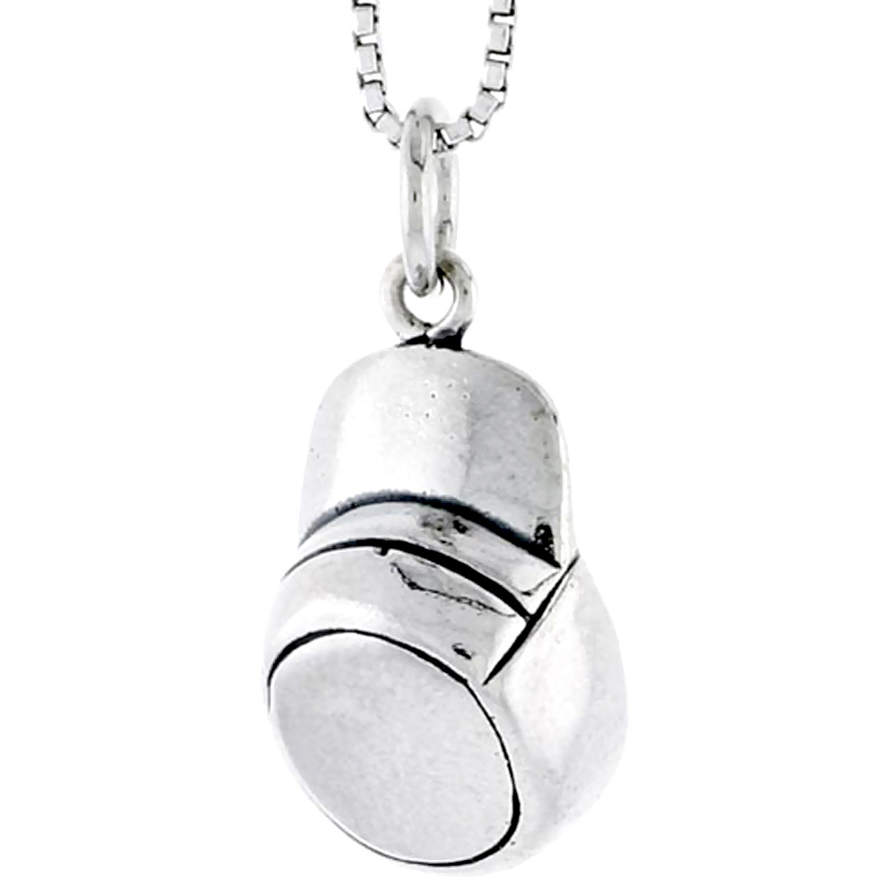 Sterling Silver Baseball Cap Charm, 5/8 inch tall