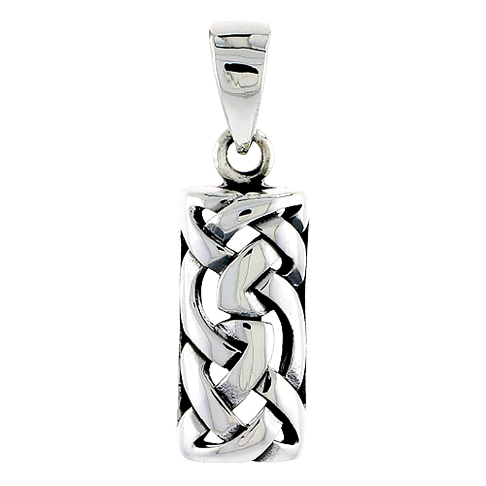 Sterling Silver Celtic Knot Charm, 7/8 inch