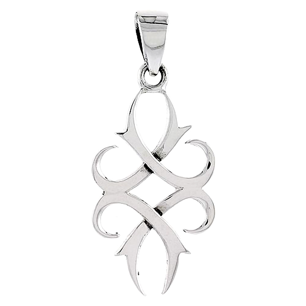 Sterling Silver Celtic Knot Charm, 1/4 inch