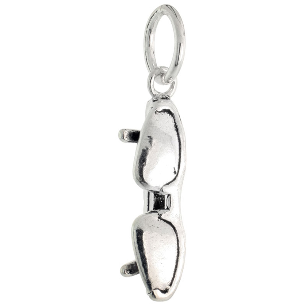 Sterling Silver Sunglasses Charm, 7/8 inch tall