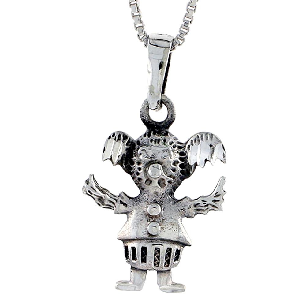 Sterling Silver Koala Bear Pendant, 5/8 inch tall