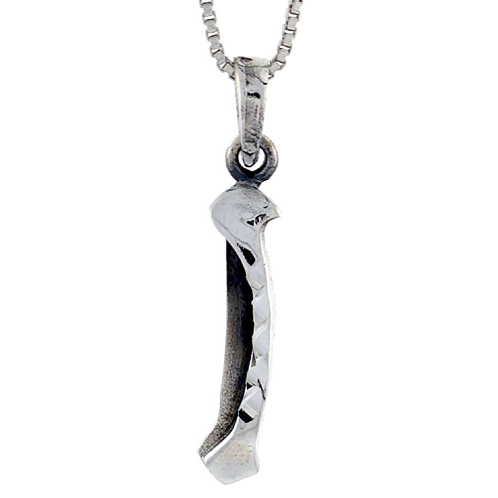 Sterling Silver Canoe / Kayak Pendant, 1 1/4 inch